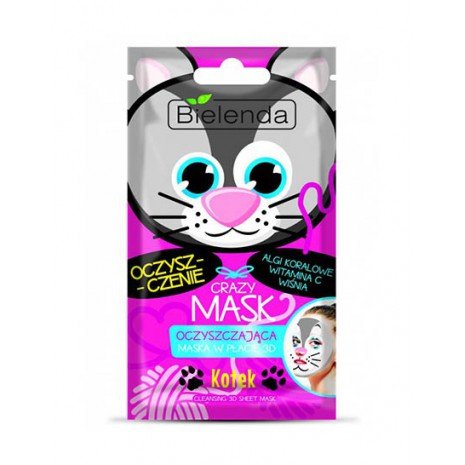 Maschera rinfrescante e detergente per gatti - Crazy Mask 3d - Bielenda - 1