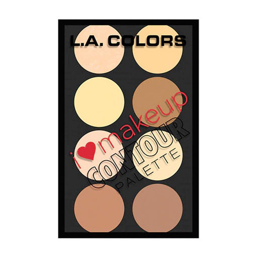 Tavolozza contorno viso I Heart Makeup - L.A. Colors: I Heart Makeup Contour Palette - Light/Medium - 2