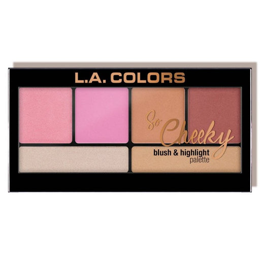così Cheeky Blush &amp; Highlighter Palette - L.A. Colors: Pink and Playful - 2