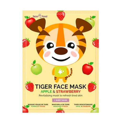 Maschera per il viso in tessuto - Tigre di mela e fragola - Montagne Jeunesse - 1