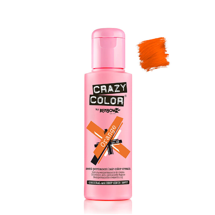 Colorante semipermanente senza ammoniaca 100ml - Crazy Color: Color - 60 Orange