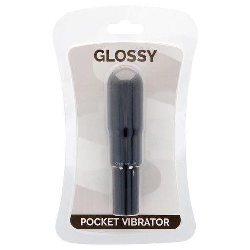 Vibratore tascabile nero - Glossy - 1