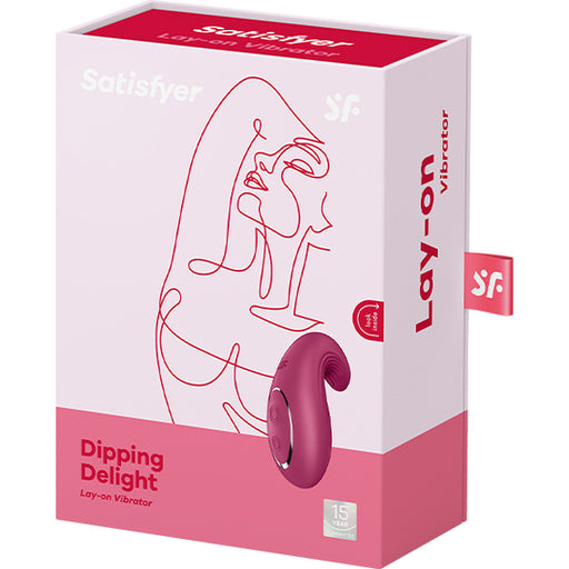Dipping Delight Vibratore Lay-on - Rosso - Satisfyer - 2