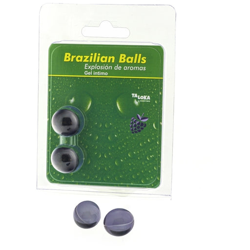 Gel intimo Brazilian Balls Fragola di Bosco 2 Palline - Taloka - 1