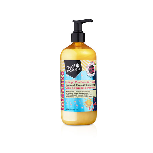Shampoo senza sale per dopo la spiaggia o la piscina - Shampoo senza sale Pro-mar E Piscina 500 ml - Real Natura - 1