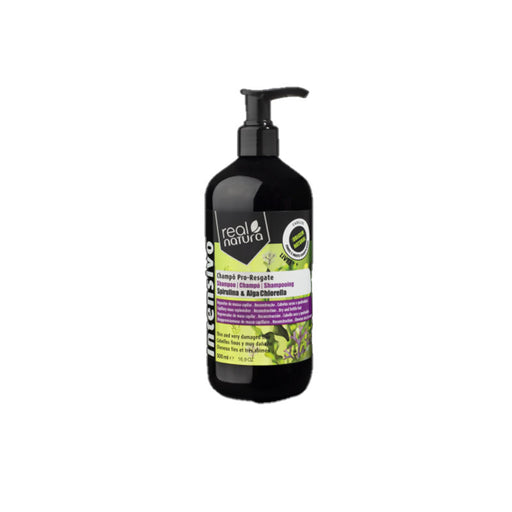 Shampoo Ricostruttore senza Sale con Spirulina e Alga Chlorella 500 ml - Real Natura - 1