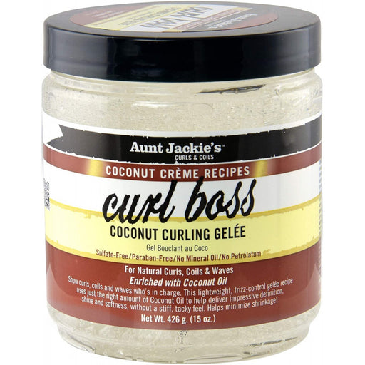 Gel fissante per ricci - Curl Boss Coconut - Aunt Jackie's - 1