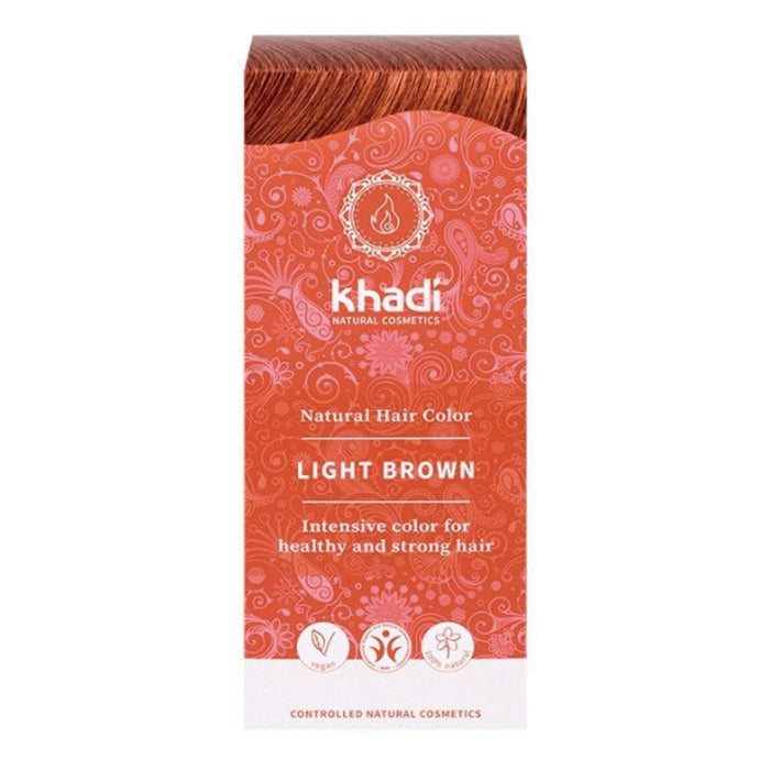 Colore marrone chiaro a base di erbe. 100 grammi - Khadi - 1
