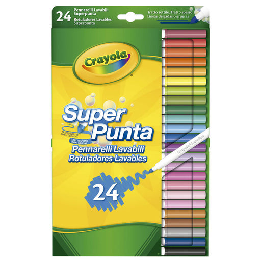 24 pennarelli lavabili con punta super - Crayola - 1