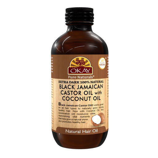 Olio di ricino giamaicano nero aceite e cocco 4 once / 118 ml - Okay - 1