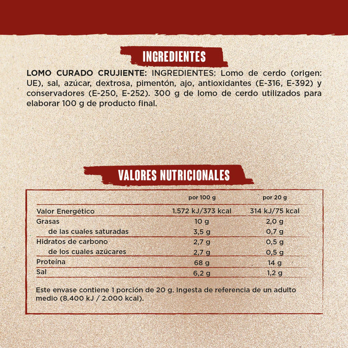 Patatine di carne per snack al forno - Lomo - Snackin For You - 3